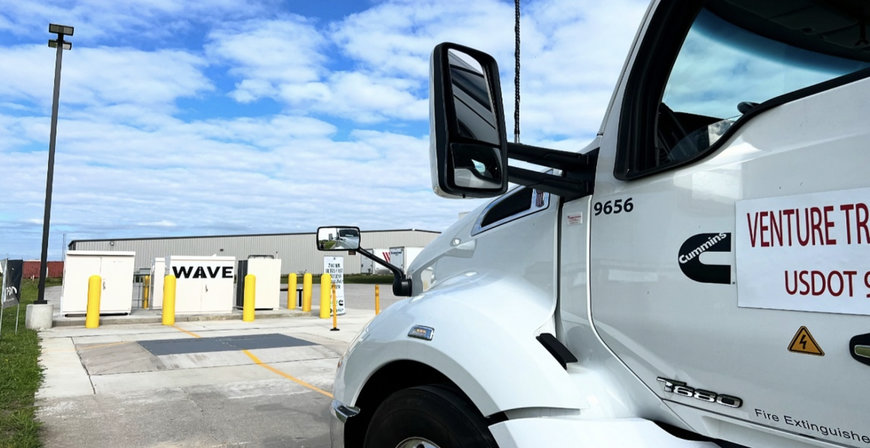 WAVE Charging ultraschnellen kabellosen Ladesystems für den Antrieb von Elektro-Lkw beteiligt